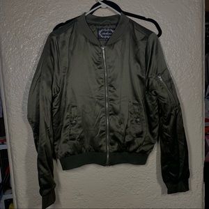 Olive Bomber Jacket